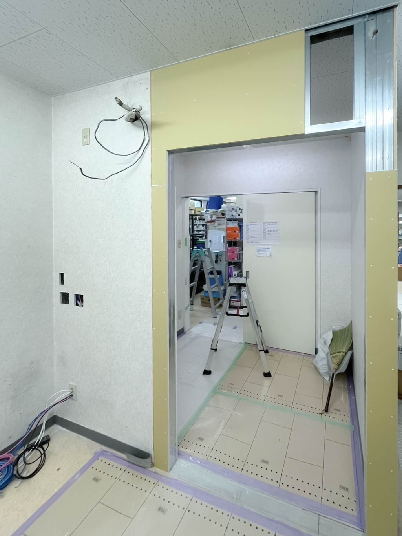 施工中のようす