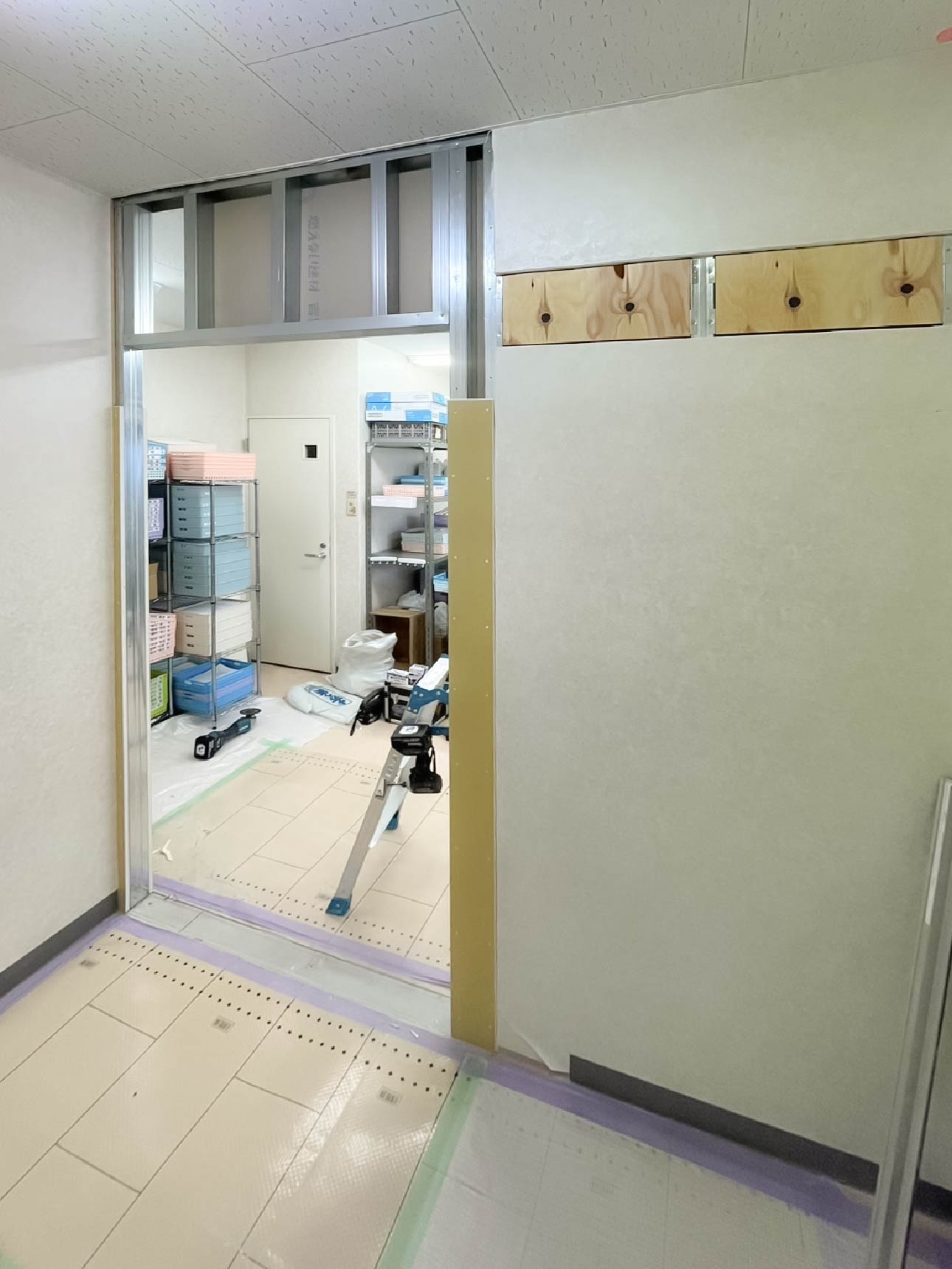 施工中のようす