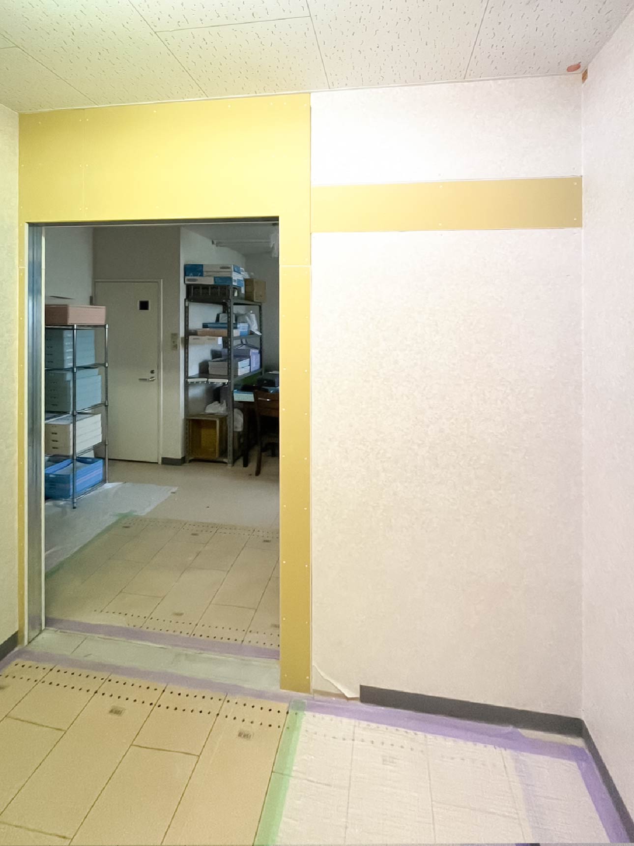 施工中のようす
