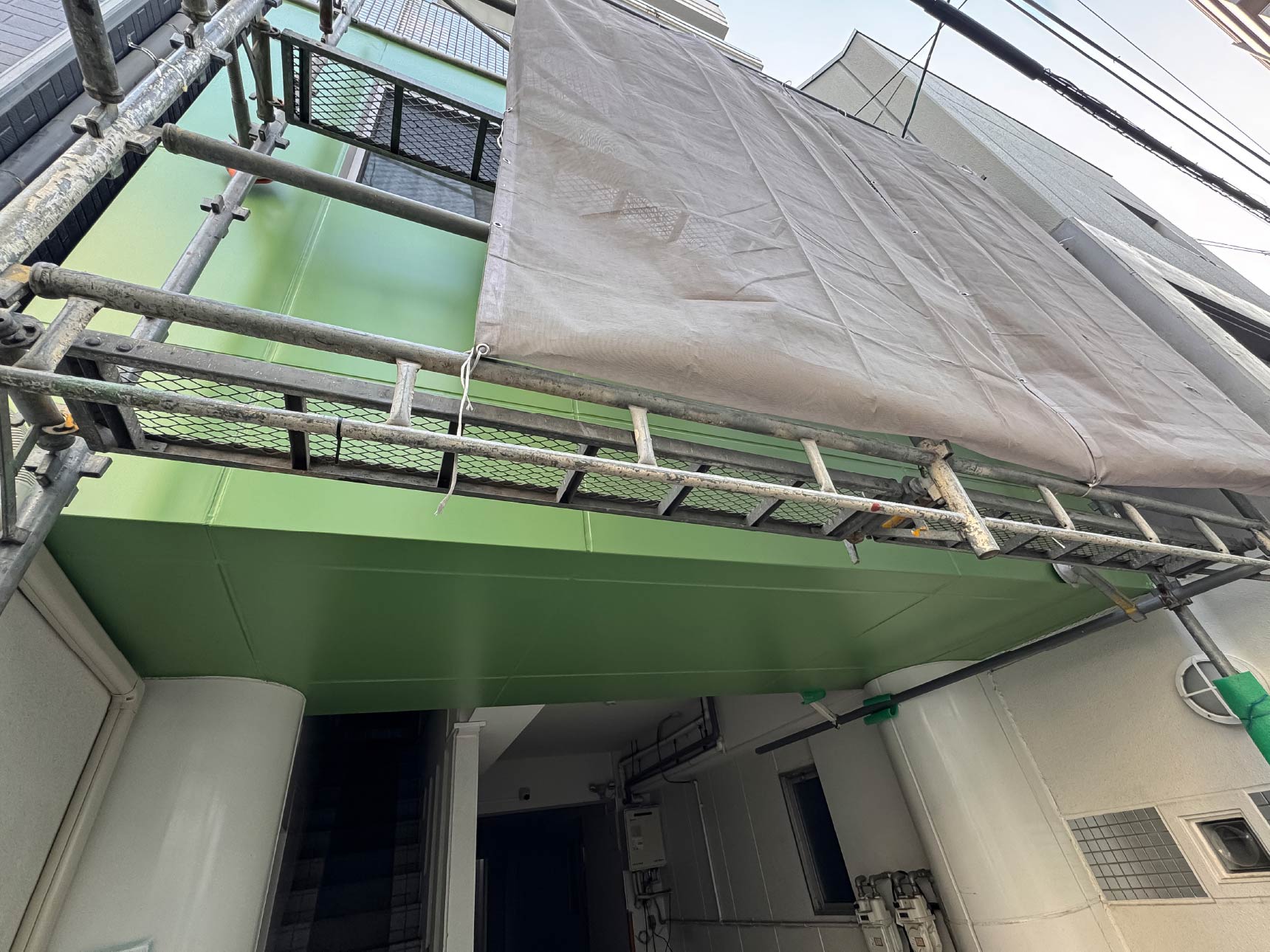 施工中のようす