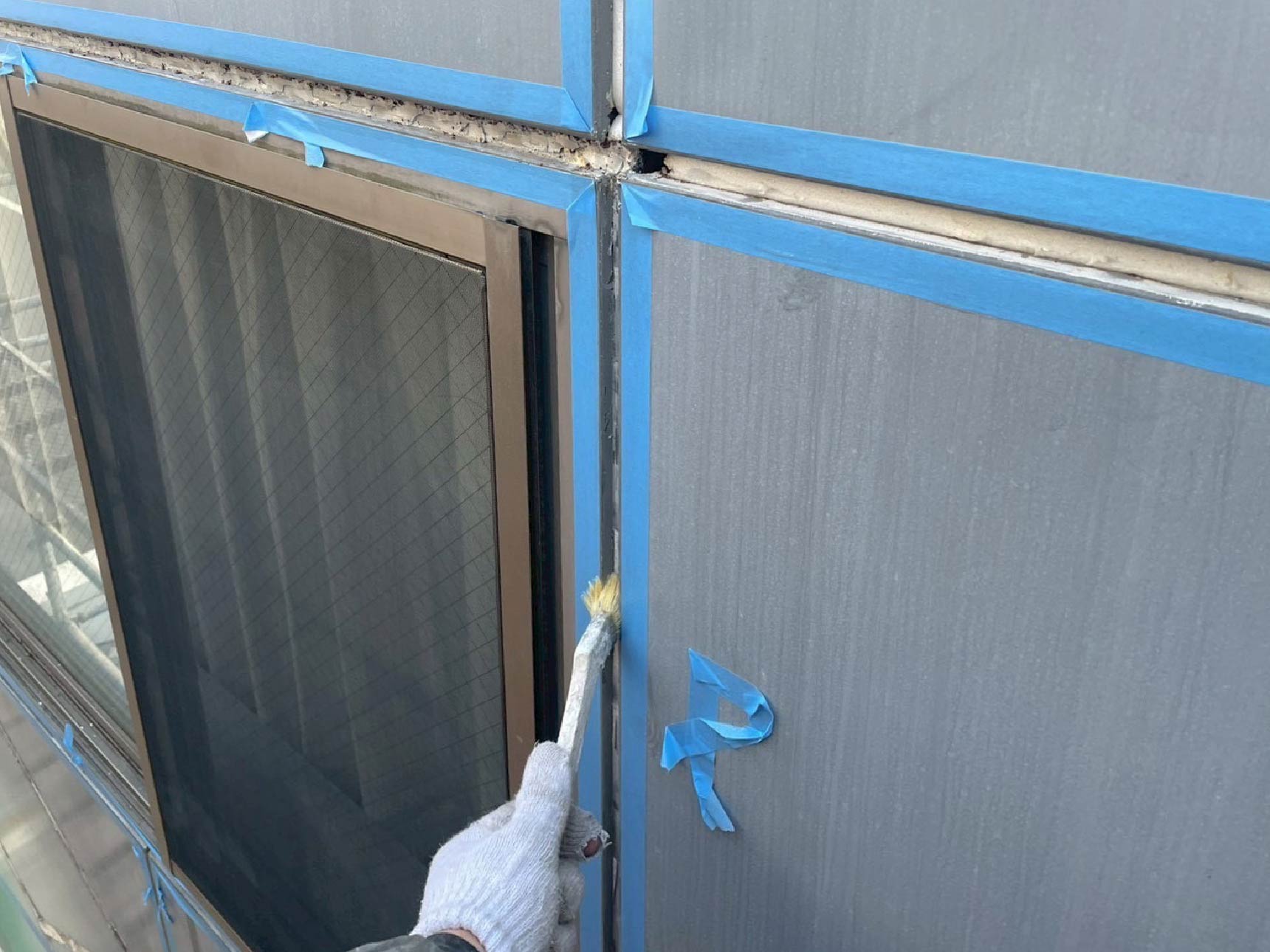 施工中のようす